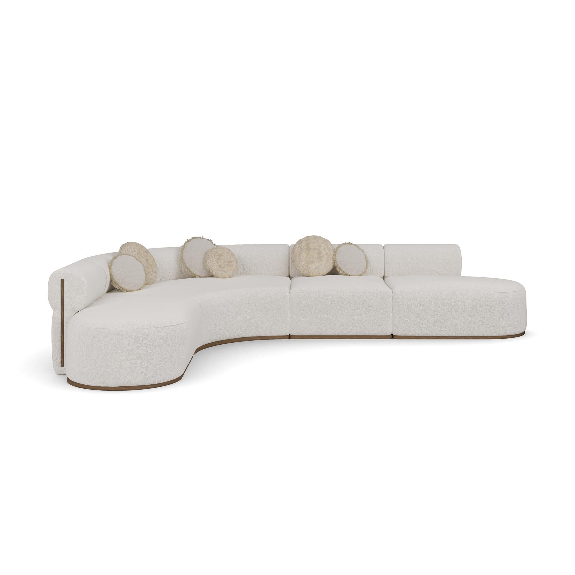 Handgefertigtes Camille-Sofa in Modulform mit Plüschpolsterung von Nolita Harbour im Zustand „Neu“ im Angebot in Carvalhosa, PT