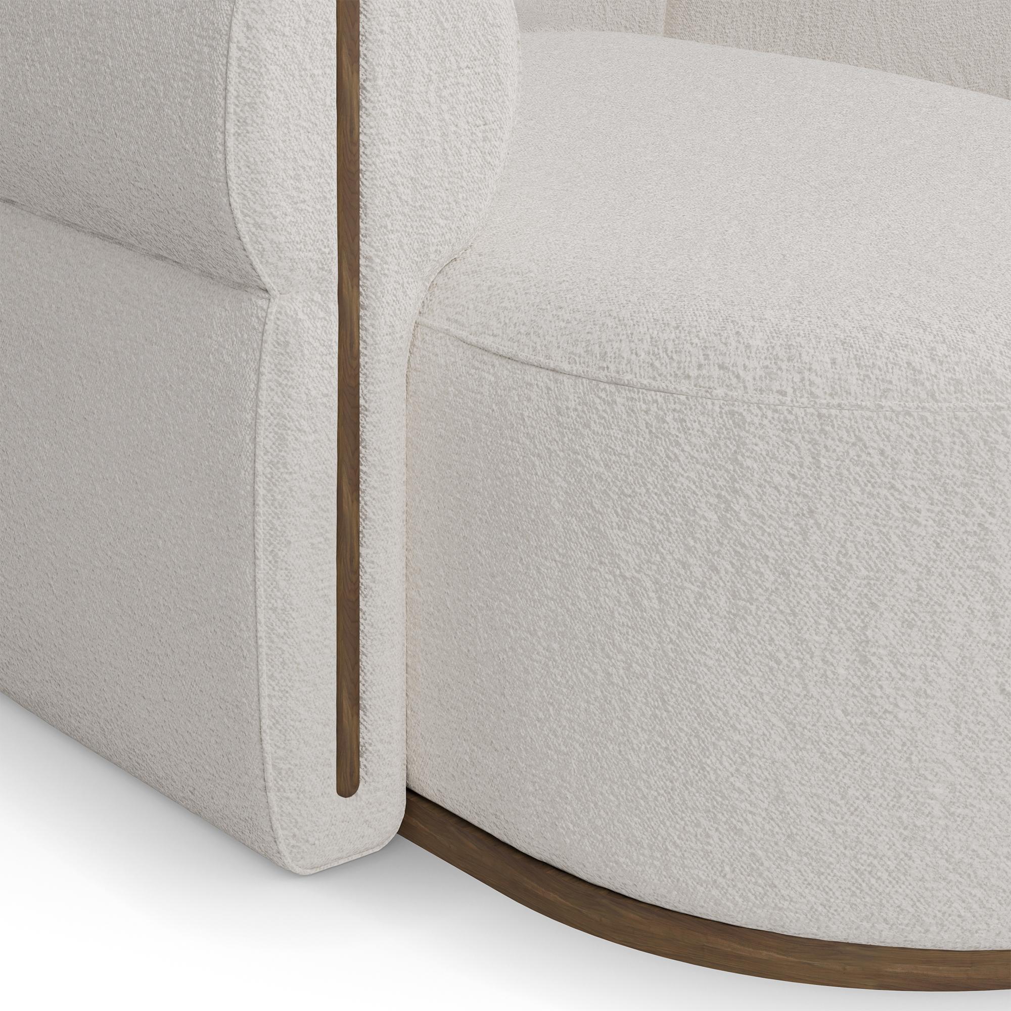 Handgefertigtes Camille-Sofa in Modulform mit Plüschpolsterung von Nolita Harbour (Stoff) im Angebot