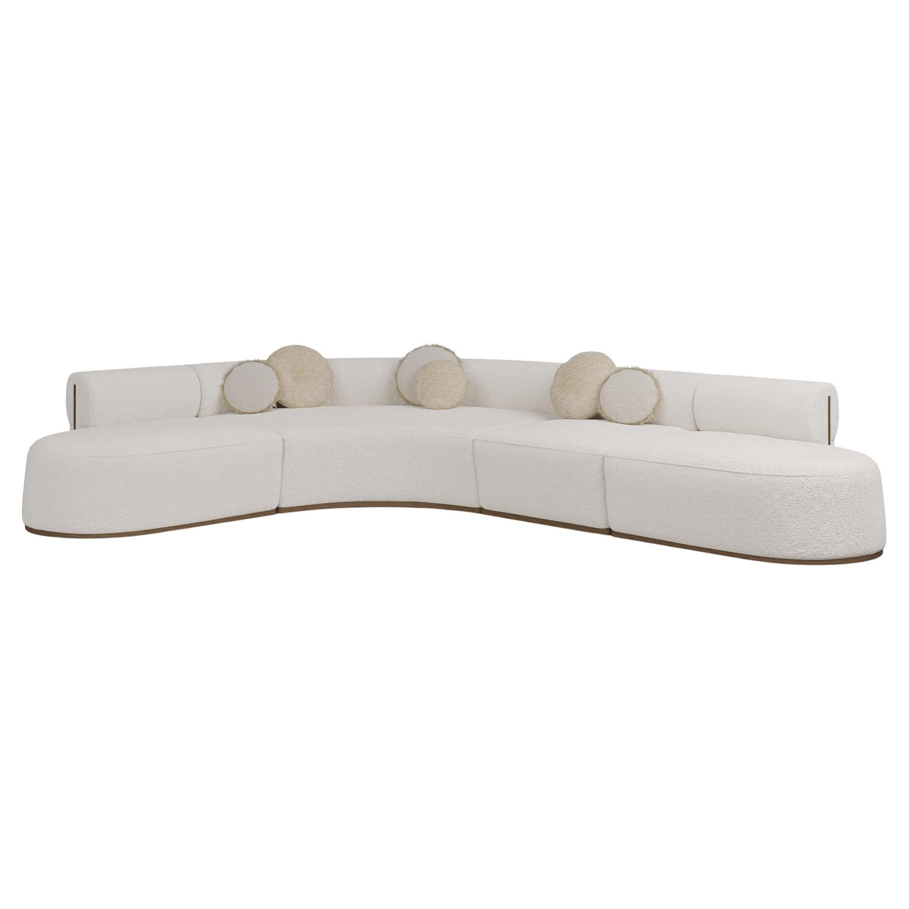 Handmade Camille Sectional Sofa in Plush Upholstery by Nolita Harbour