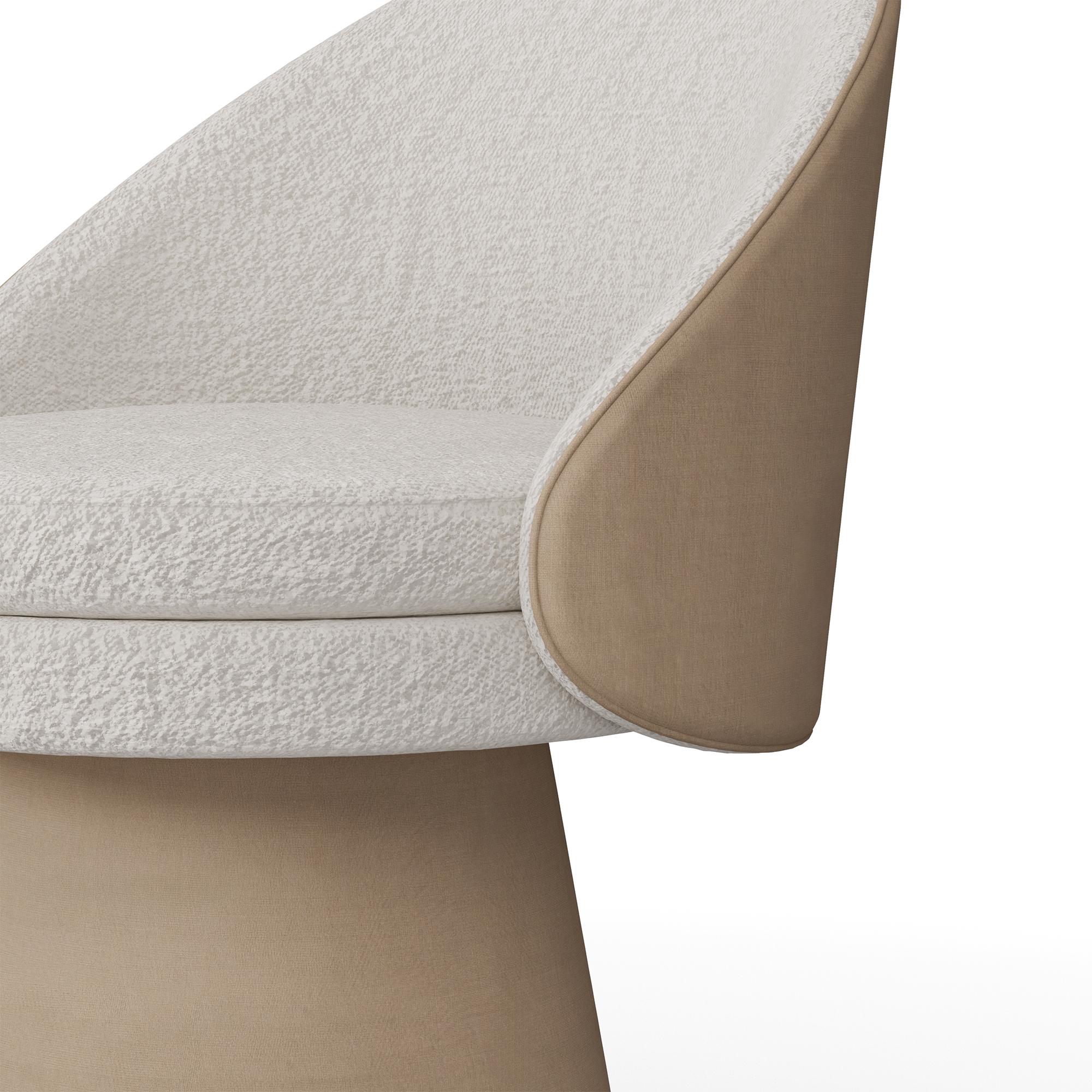 Chaise de salle à manger Caroline avec base conique faite à la main par Nolita Harbour Neuf - En vente à Carvalhosa, PT