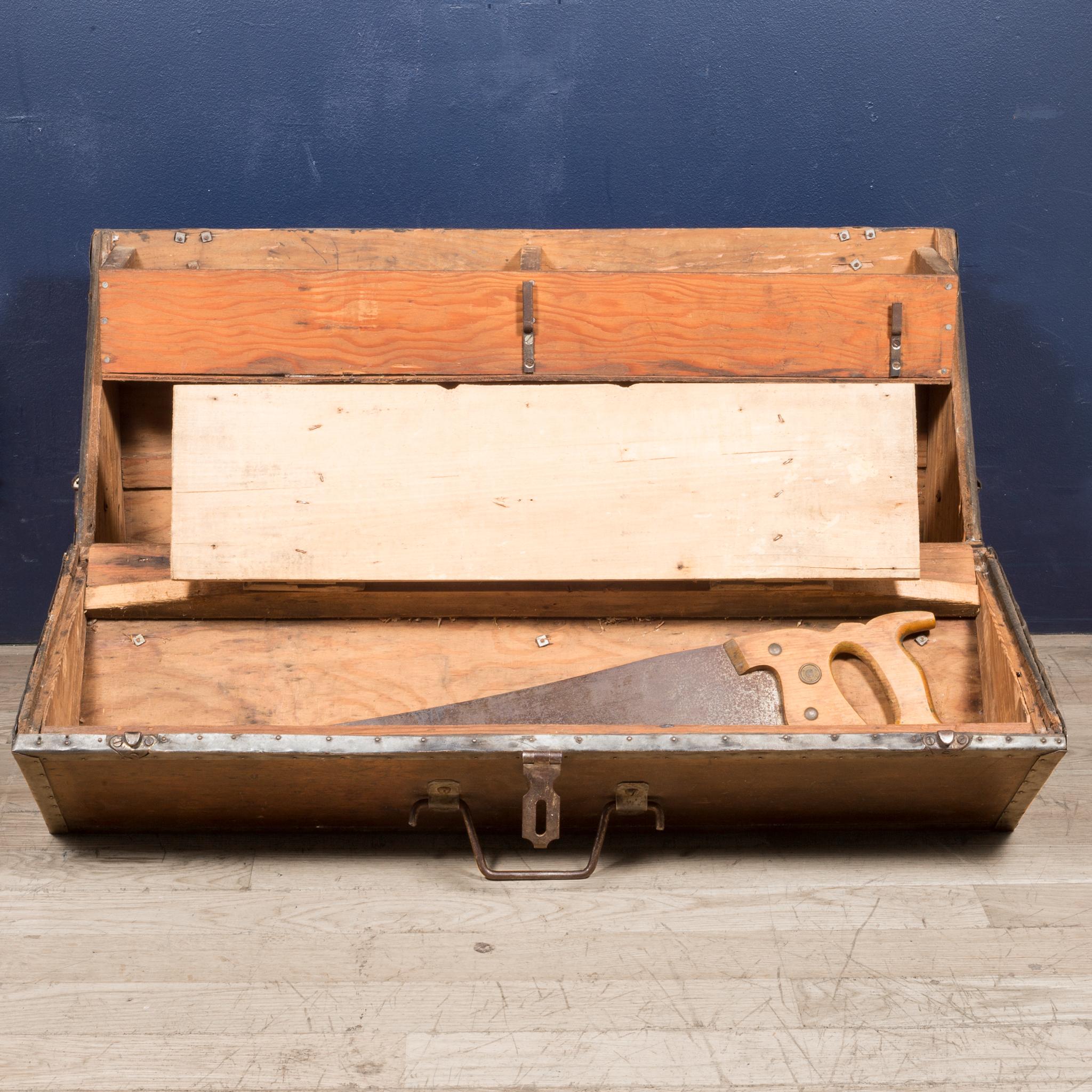 Handmade Carpenter's Toolbox, circa 1940 1