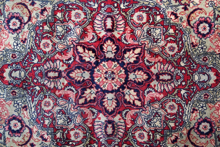 Handmade Carpet Antique Rugs, Agra Indian Rug, luxury Red Oriental Rugs
