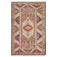 Handmade Carpet Antique Rugs Tribal Living Room Rug, Traditional Red Wool Rug