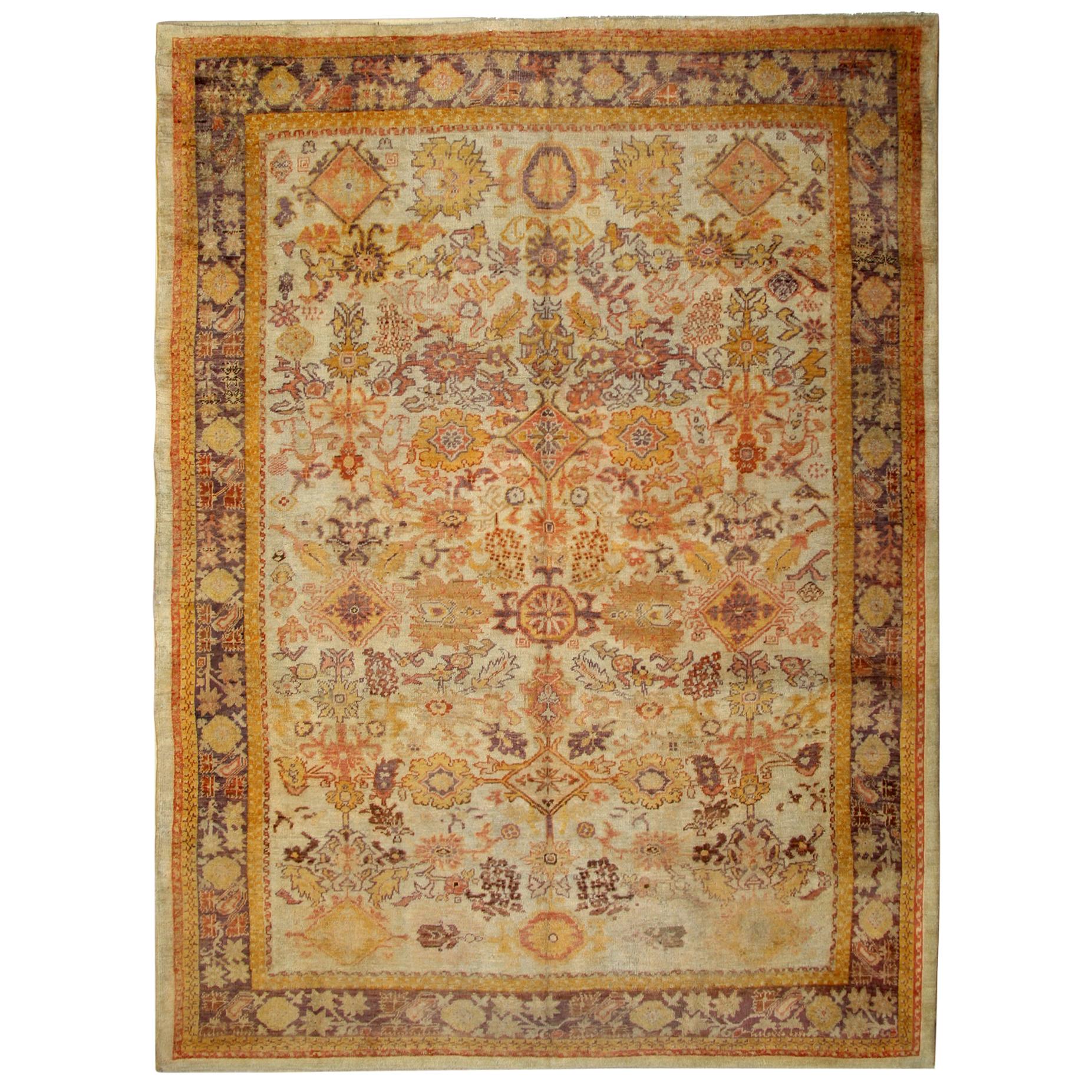 Handmade Carpet Antique Rugs Turkish Anatolian Oriental Rug for Home