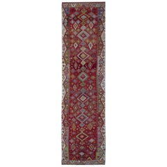 Handmade Carpet Antique Rugs Turkish Kilim Runner, Stair Runners Oriental Rugs