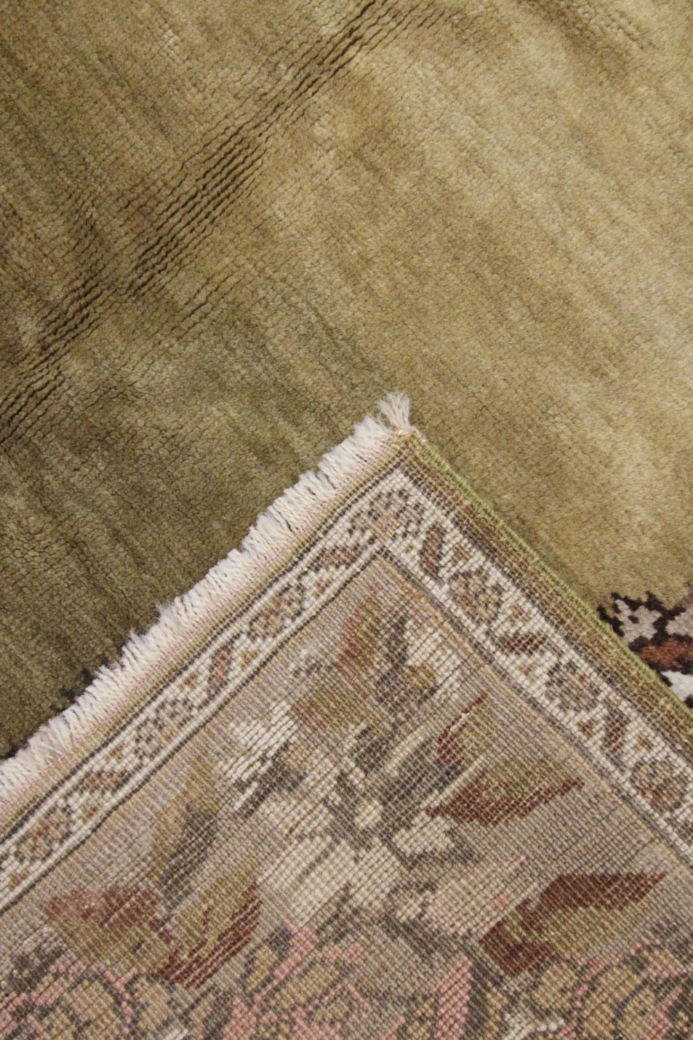 green oriental carpet