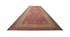 Handmade Carpet Caucasian Kilim Rug, Vintage Kilims Tribal Wool Rug