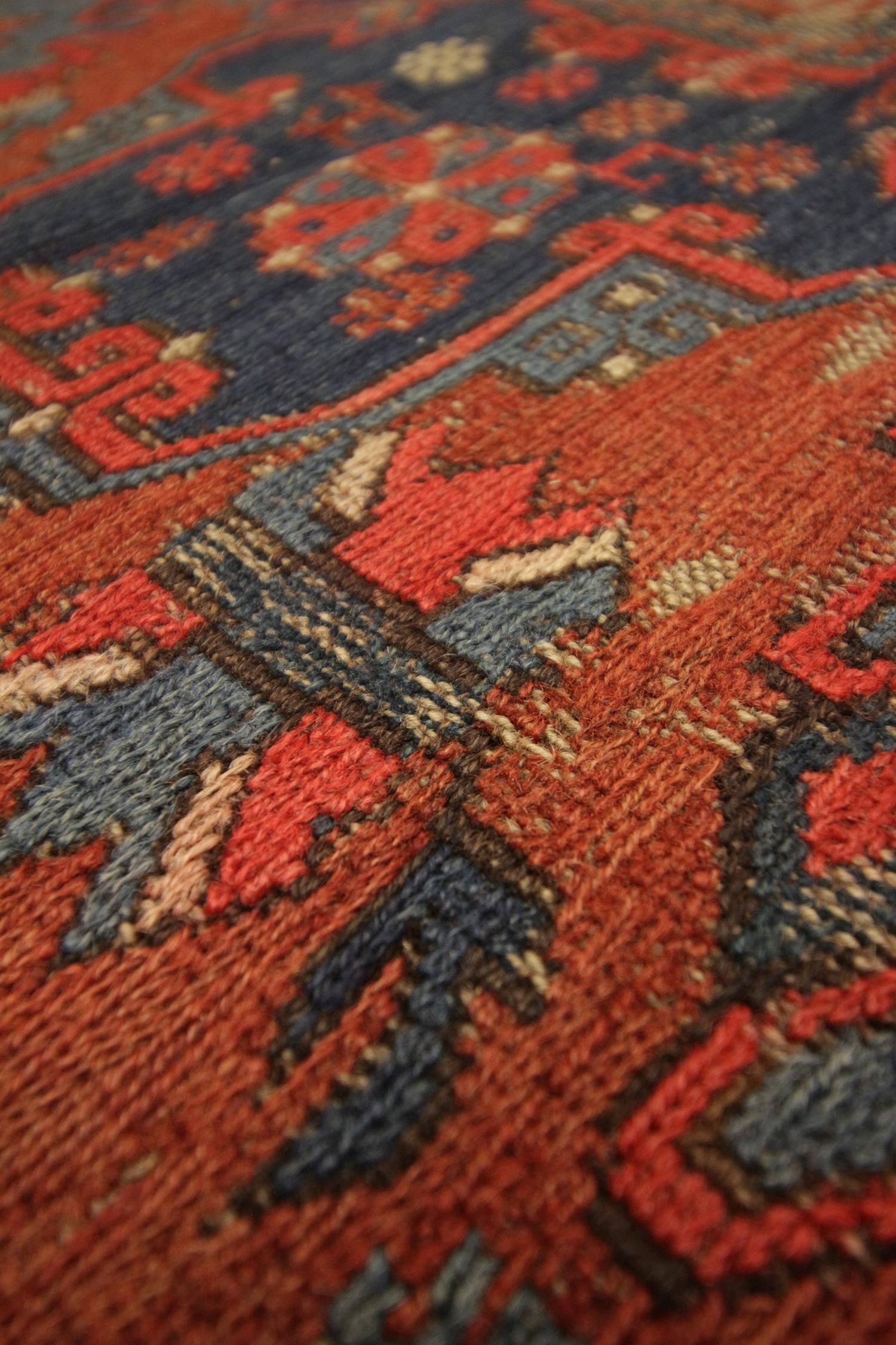 Tribal Handmade Carpet Caucasian Sumakh Kilim Rug Oriental Traditional Wool Area Rug For Sale