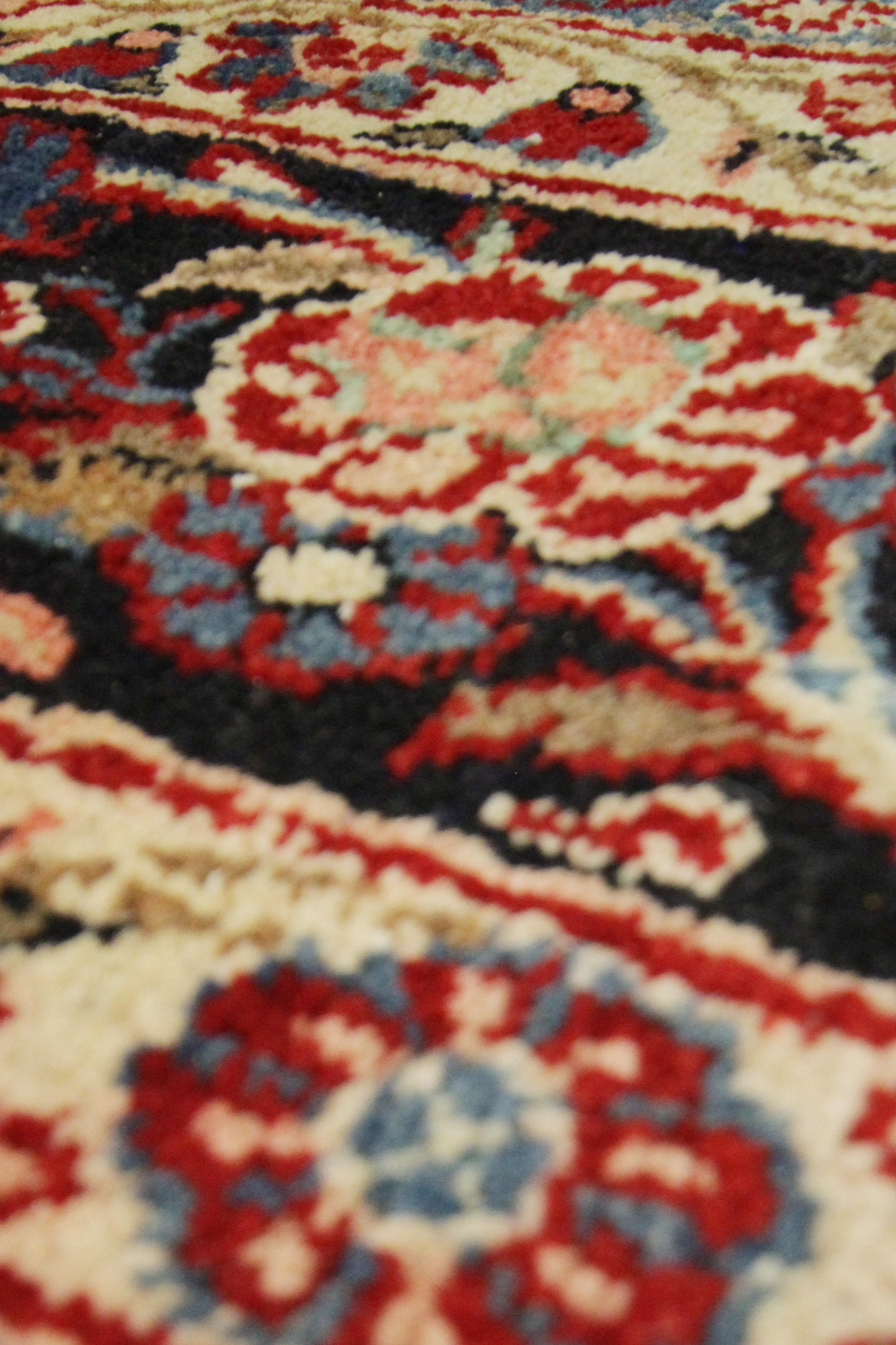 International Style Handmade Carpet Entrance Way Mat, Oriental Rug Semicircle Door Mat for Interior