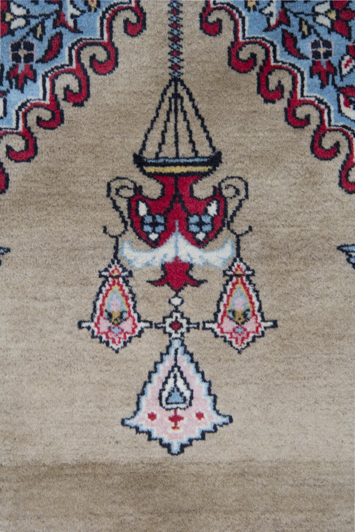 Late 20th Century Handmade Carpet Green Vintage Rug, Classic Oriental Wool Area Rug For Sale