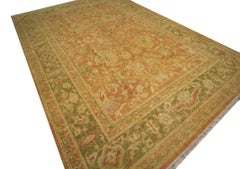 Handmade Carpet Large Vintage Rug Ziegler Style Wool Living Room Rug