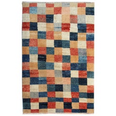 Handmade Carpet Modern Afghan Rug, Contemporary Living Room Rug