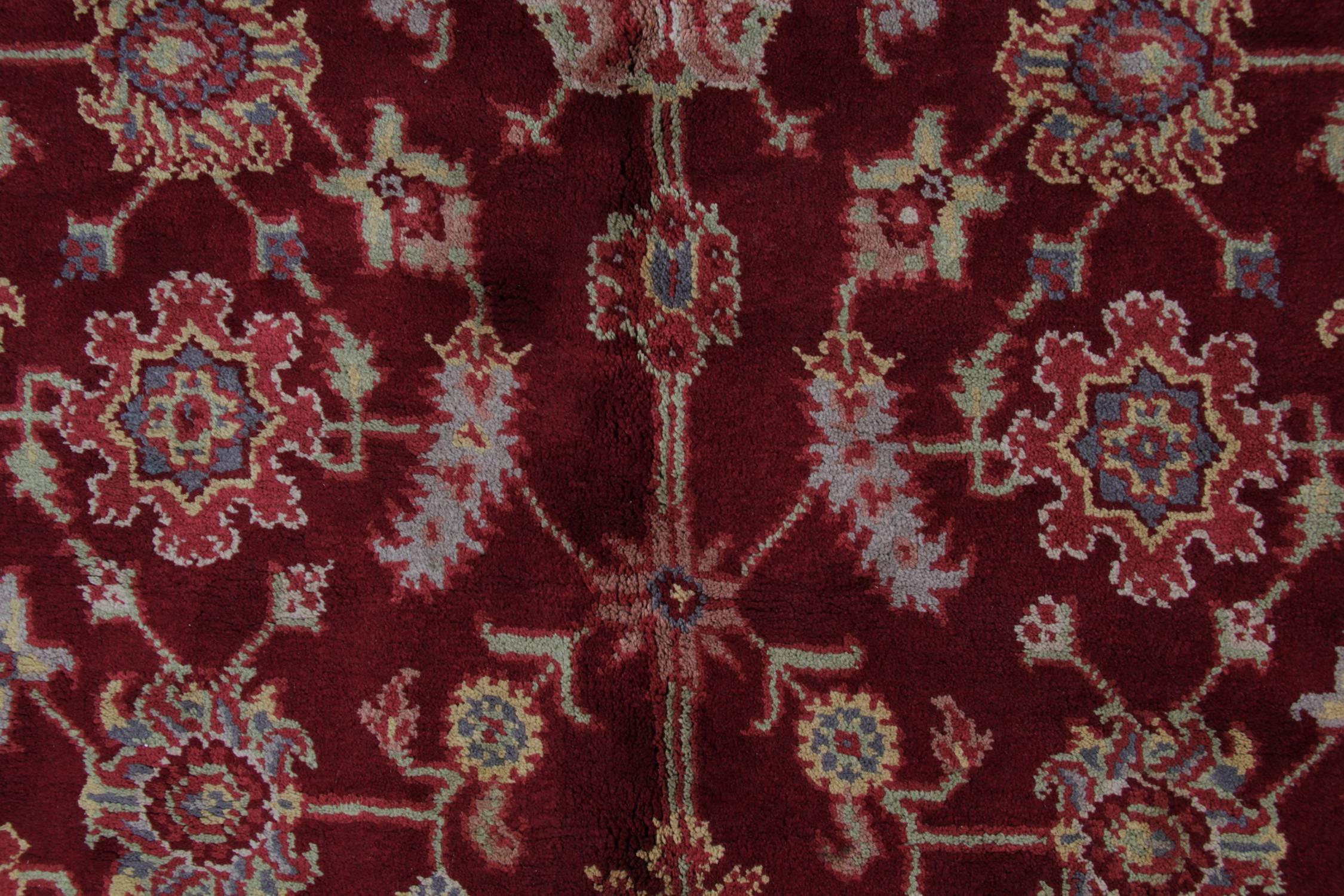 Alfombra Artesanal Alfombras Antiguas Raras, Alfombra Inglesa Ax Minster Art Deco Inglés en venta
