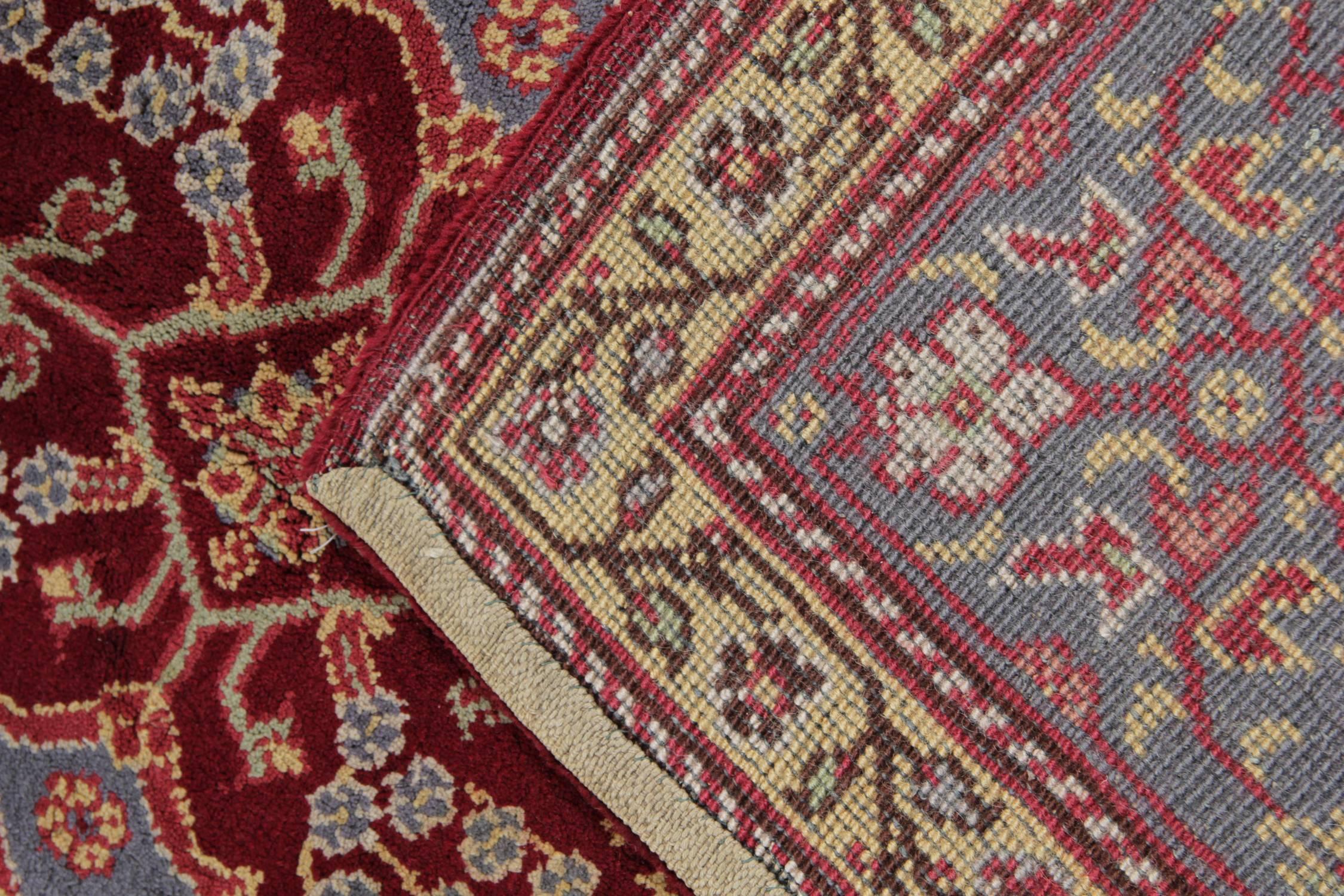 Late 19th Century Handmade Carpet Rare Antique Rugs, English Ax Minster Art Deco Rug For Sale