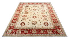 Handmade Carpet Rug Floral Area Rug Ziegler Style Rug