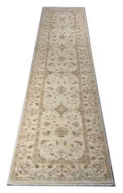 Handmade Carpet Runner Traditional Zeigler style Sultanabad Rug