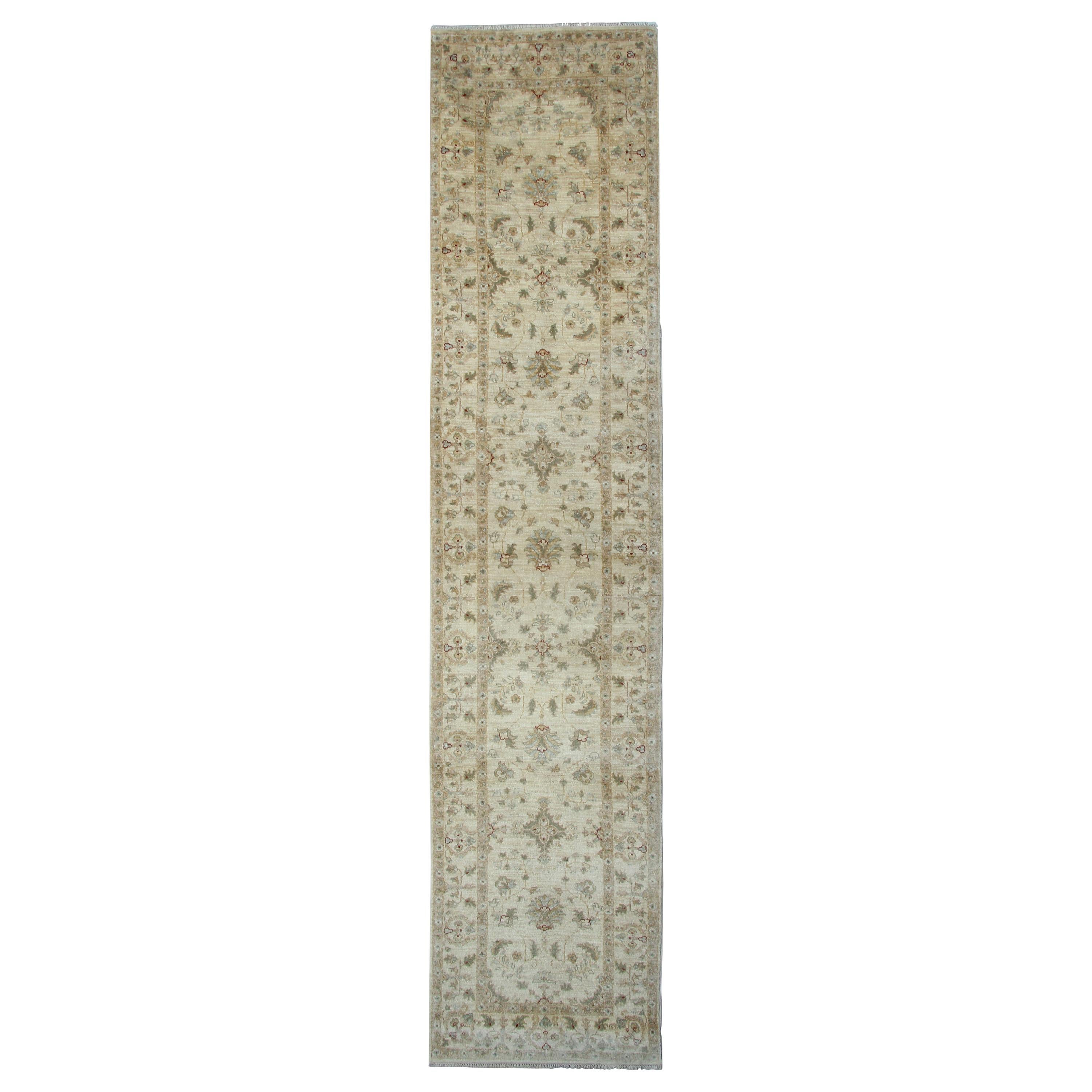 Handmade Carpet Runner Traditional Zeigler style Sultanabad Rug For Sale