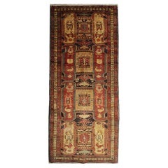 Handmade Carpet Runners Rugs, Vintage Rugs Geometric Stair Runner Oriental Rug