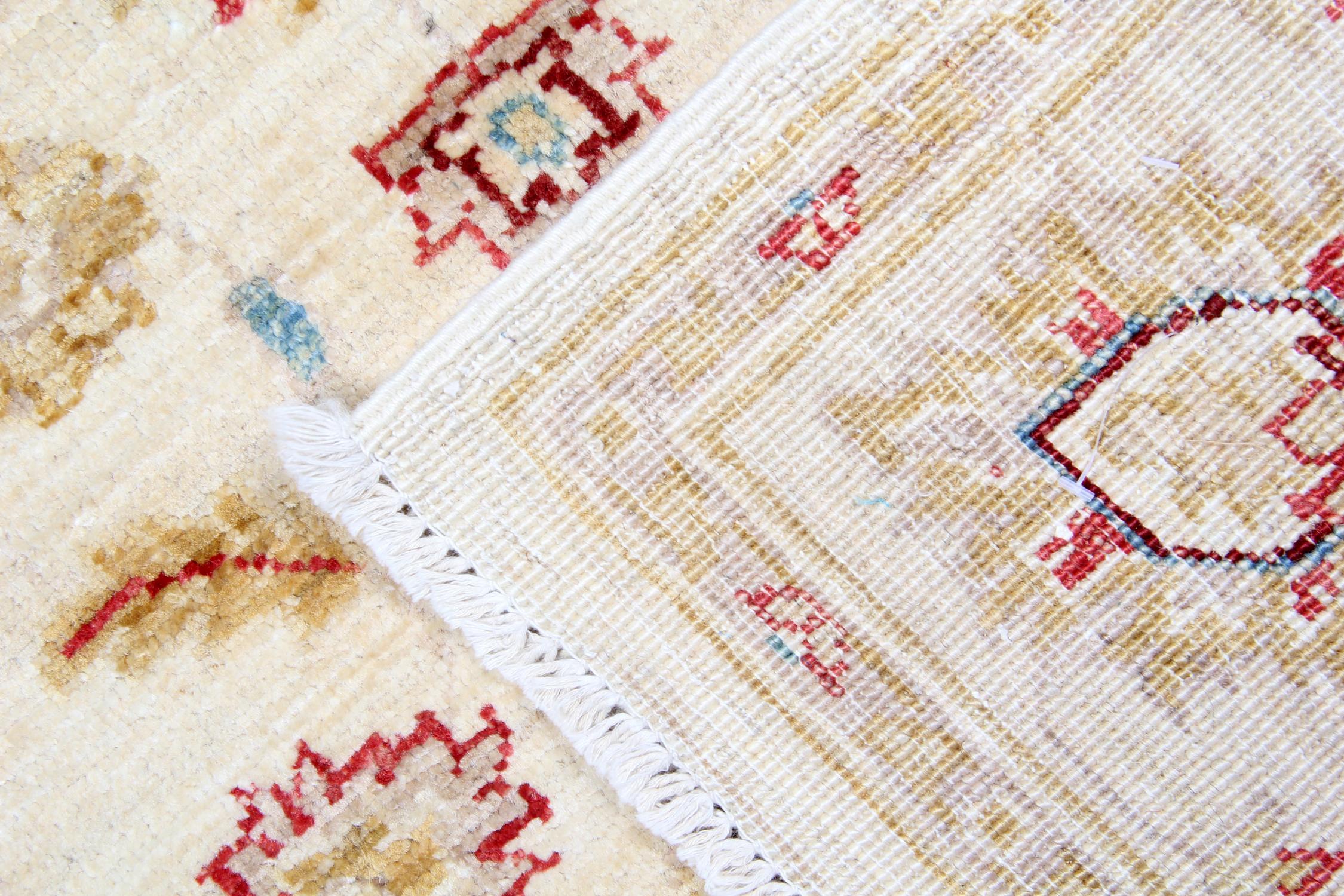 Afghan Handmade Carpet Saltanabad, Ziegler Style Rug, Living Room Rug For Sale