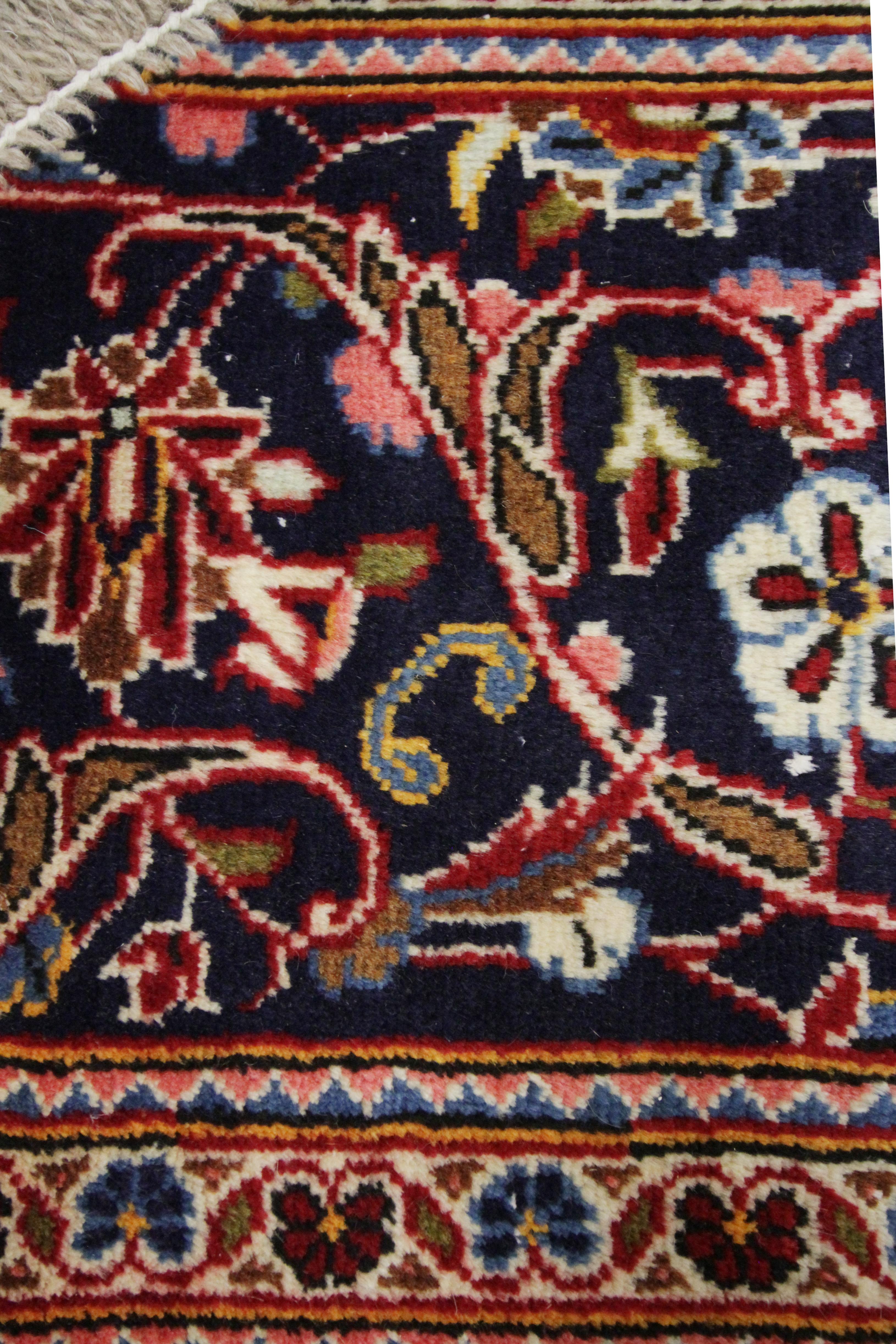 Hand-Crafted Handmade Carpet, Semicircle Entrance Way Mat Vintage Oriental Rug Door Mat