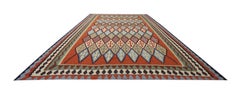 Handmade Carpet Turkish Kilim Rug Flat-Weave Large Vintage Kilims