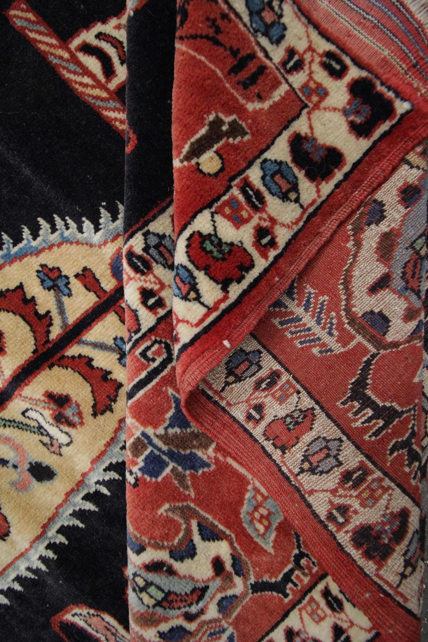 Handmade Carpet Vintage Caucasian Area Rug, Tribal Red wool Living Room Rug Sale For Sale 1