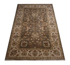 Handmade Carpet Ziegler rug Traditional Wool Brown Carpet Area Rug