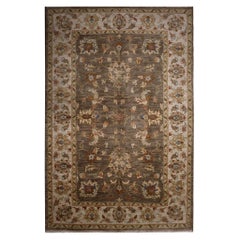 Handmade Carpet Ziegler rug Traditional Wool Brown Carpet Area Rug