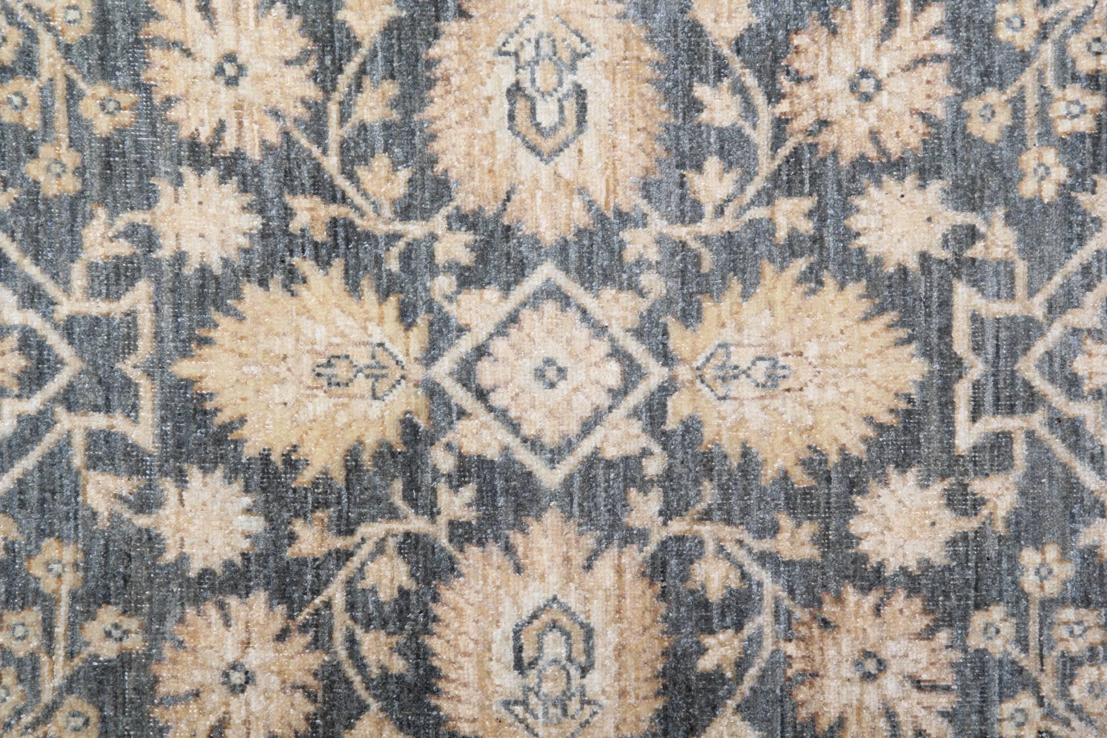 Sultanabad Handmade Carpet Ziegler Style Saltanabad Runner Rug For Sale