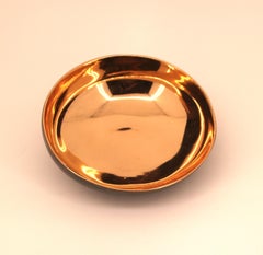 Handmade Cast Bronze with Dark Patina Decorative Indian Bowl, Vide-Poche