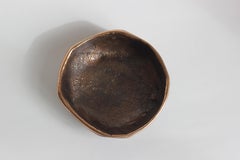 Handmade Cast Bronze Rounded Bowl Inspired by Wabi-Sabi, Vide-Poche