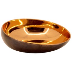 Cuenco Indio Decorativo Hecho a Mano de Bronce Fundido con Pátina Oscura, Vide-Poche