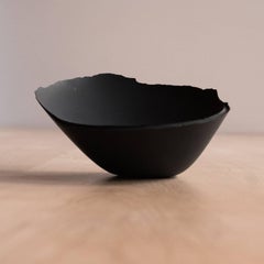 Handmade Cast Concrete Bowl in Black by UMÉ Studio