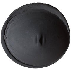 Handmade Cast Concrete Bowl in Black by UMÉ Studio