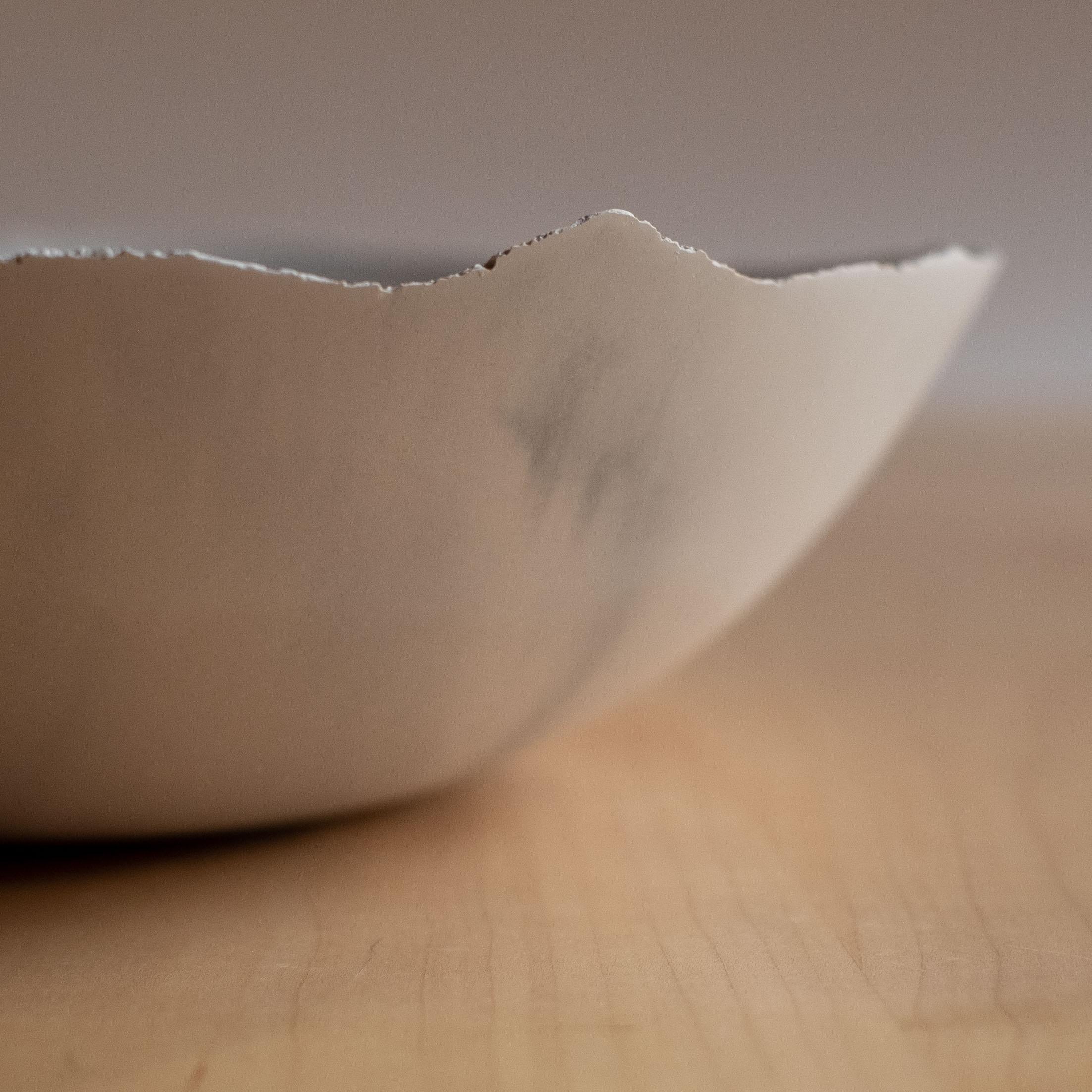 Handmade Cast Concrete Bowl in Grey by UMÉ Studio For Sale 5