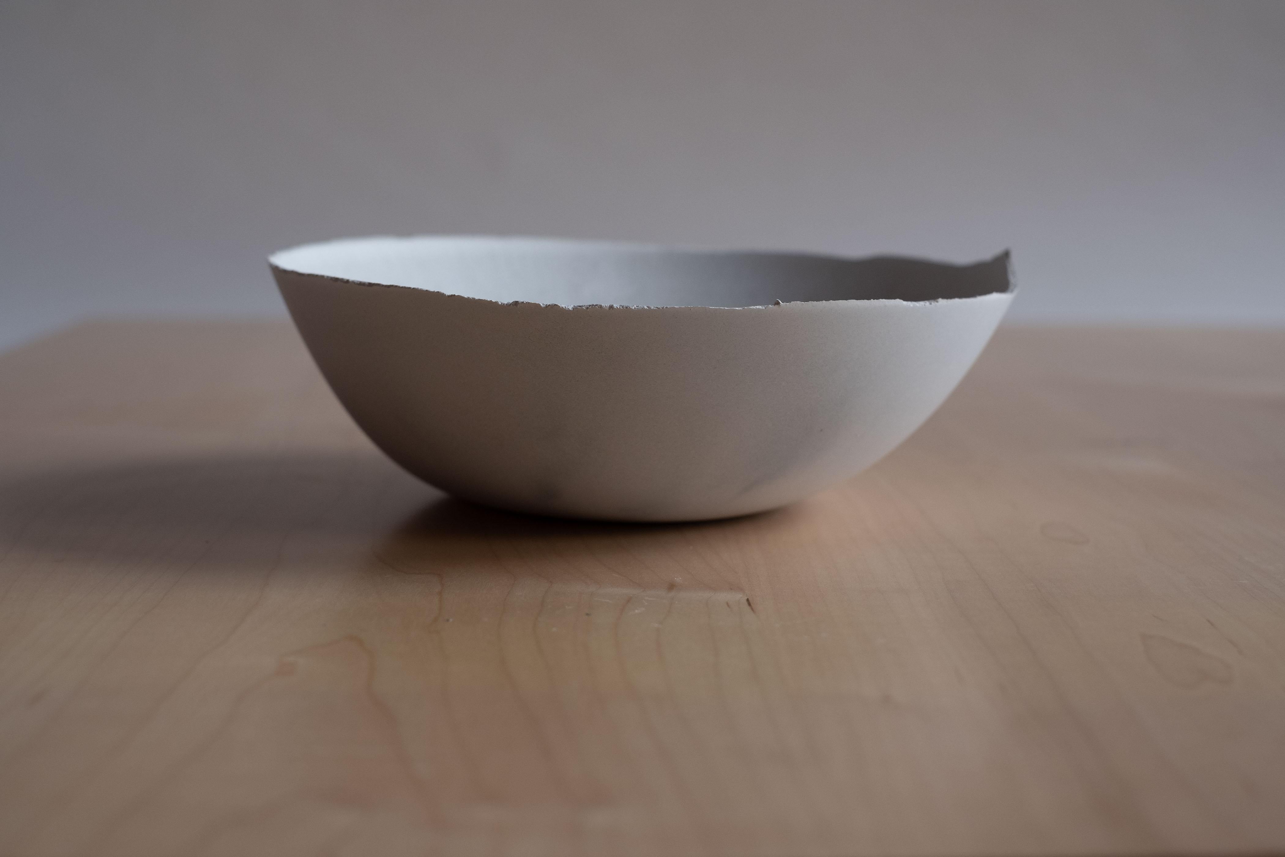 Handmade Cast Concrete Bowl in Grey by UME Studio For Sale 5