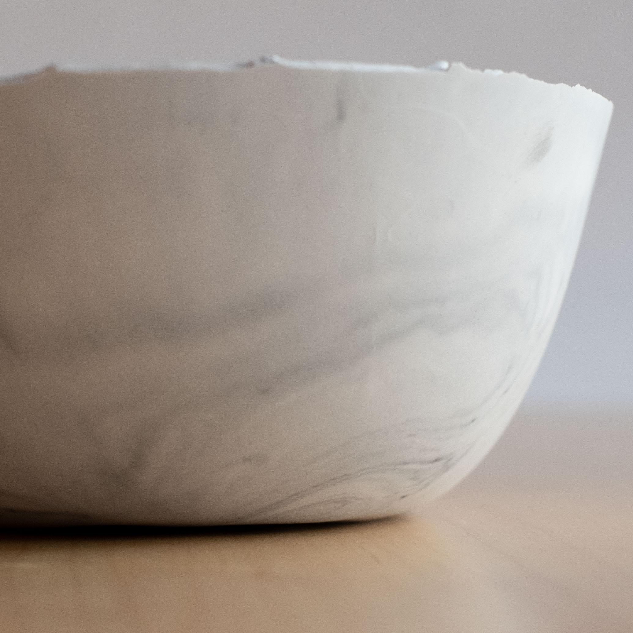 Handmade Cast Concrete Bowl in Grey by UME Studio For Sale 5