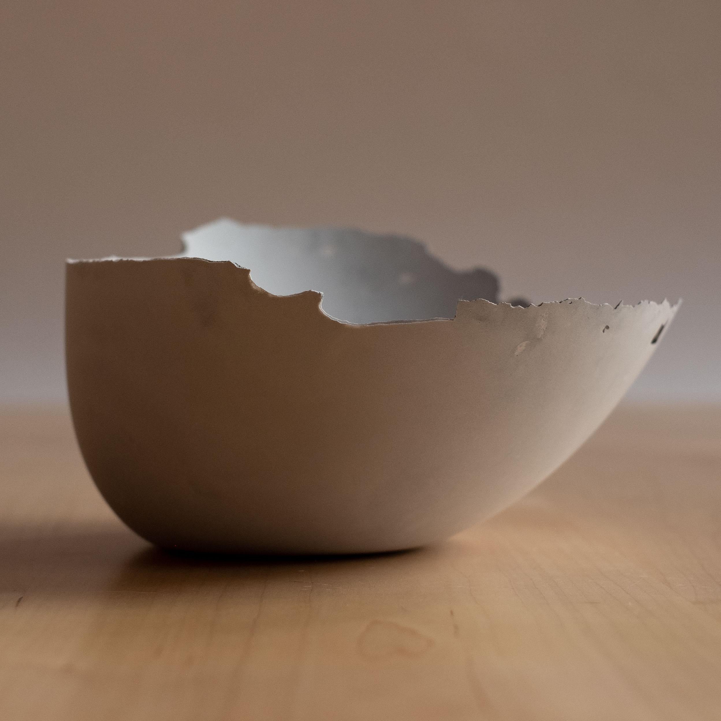 Handmade Cast Concrete Bowl in Grey by UME Studio For Sale 5