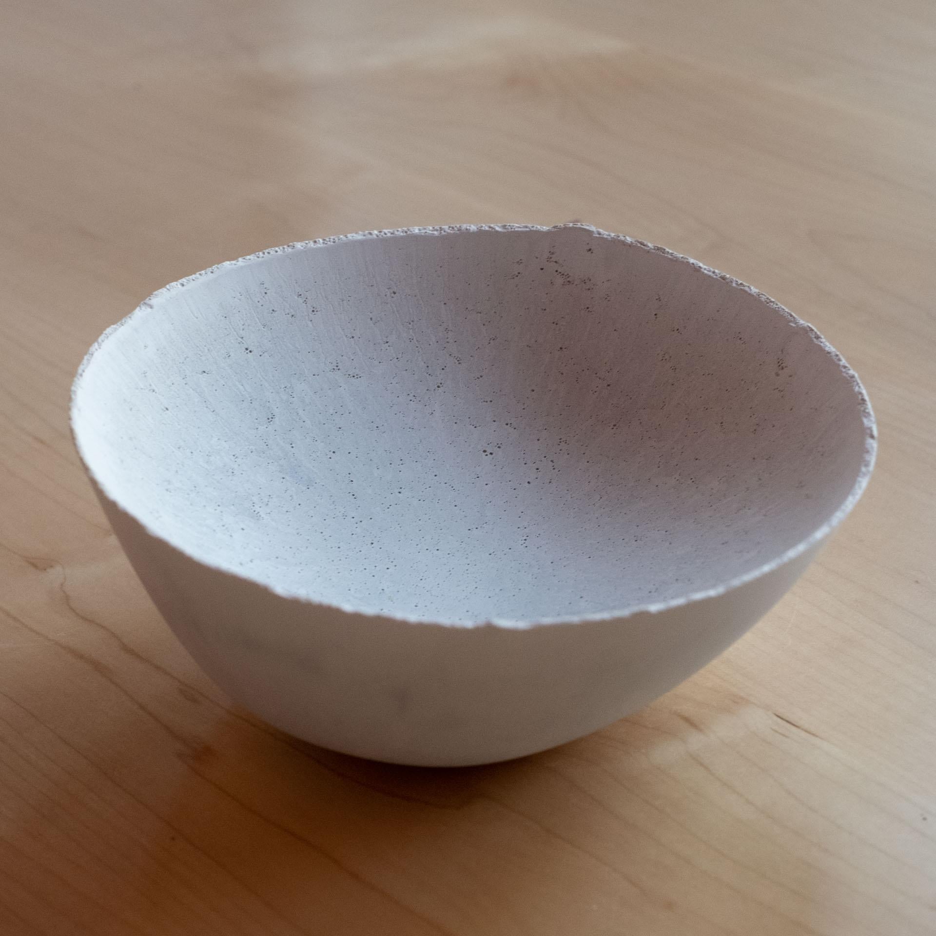 Handmade Cast Concrete Bowl in Grey by UME Studio For Sale 5