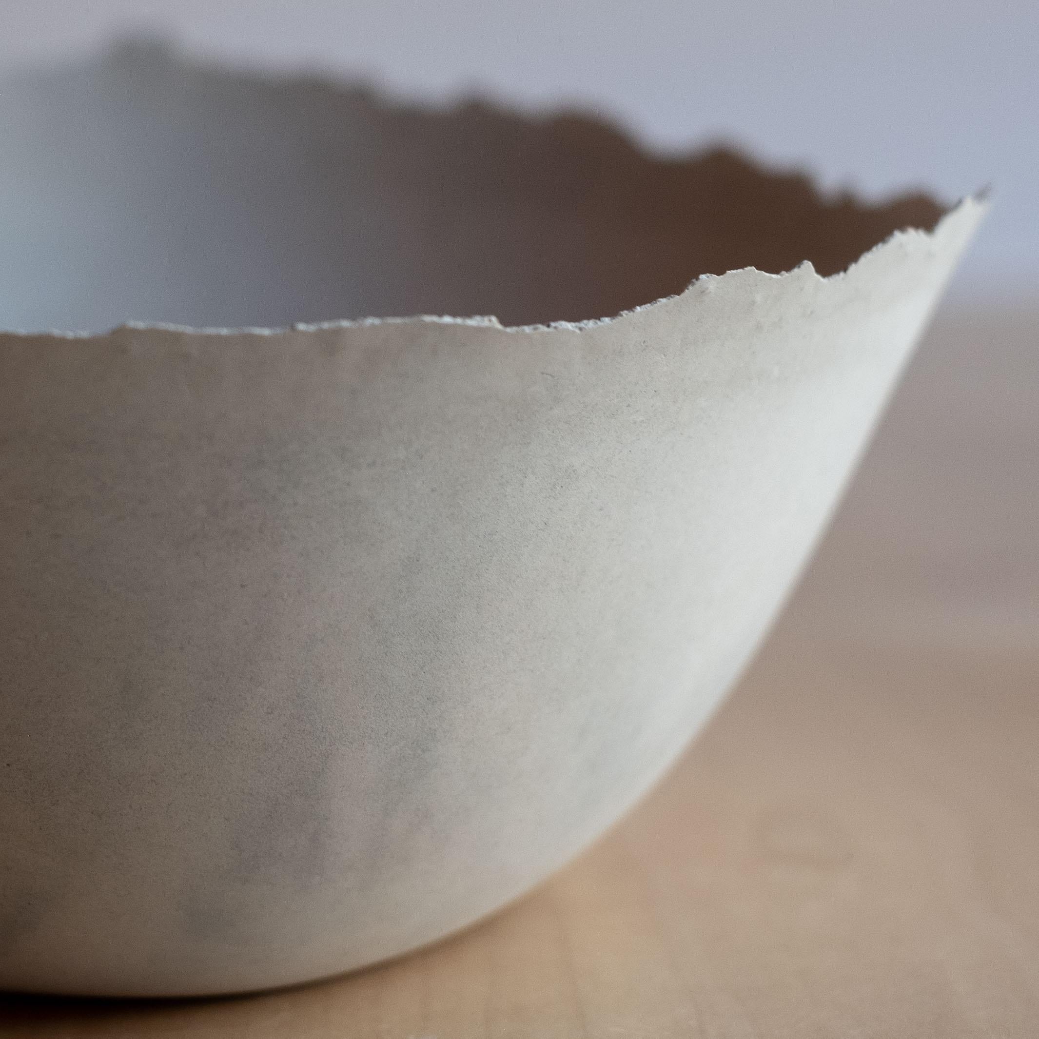 Handmade Cast Concrete Bowl in Grey by UME Studio For Sale 5