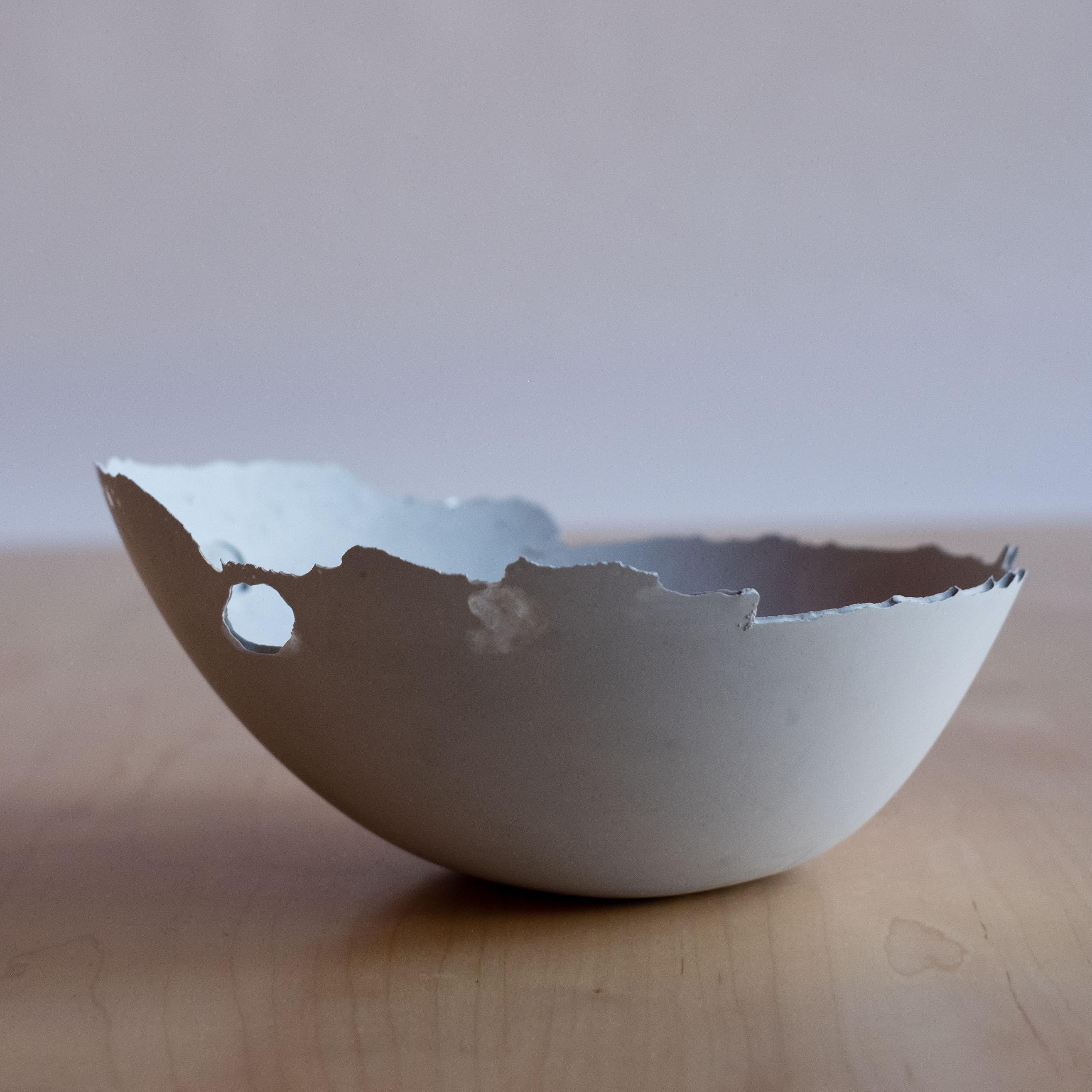 Handmade Cast Concrete Bowl in Grey by UME Studio For Sale 5