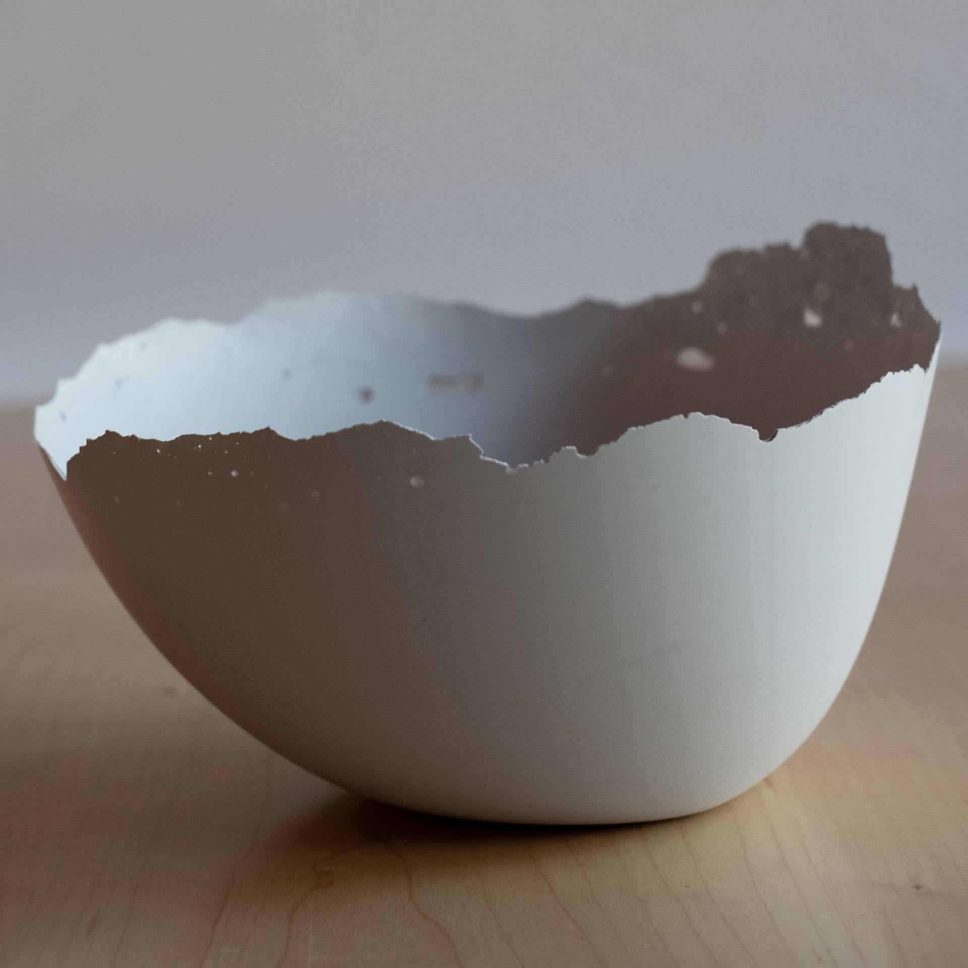 Handmade Cast Concrete Bowl in Grey by UME Studio For Sale 5