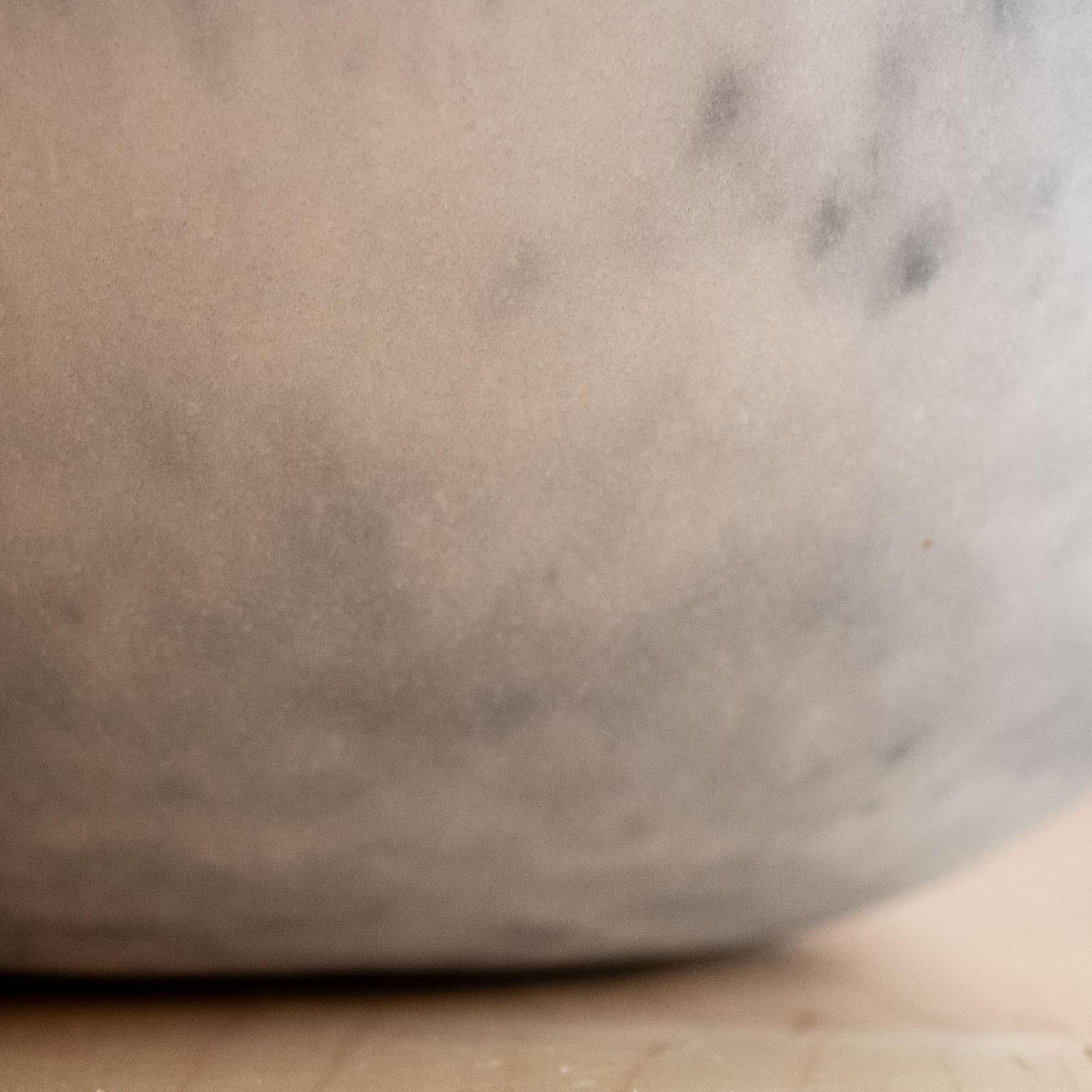 Handmade Cast Concrete Bowl in Grey by UME Studio For Sale 5