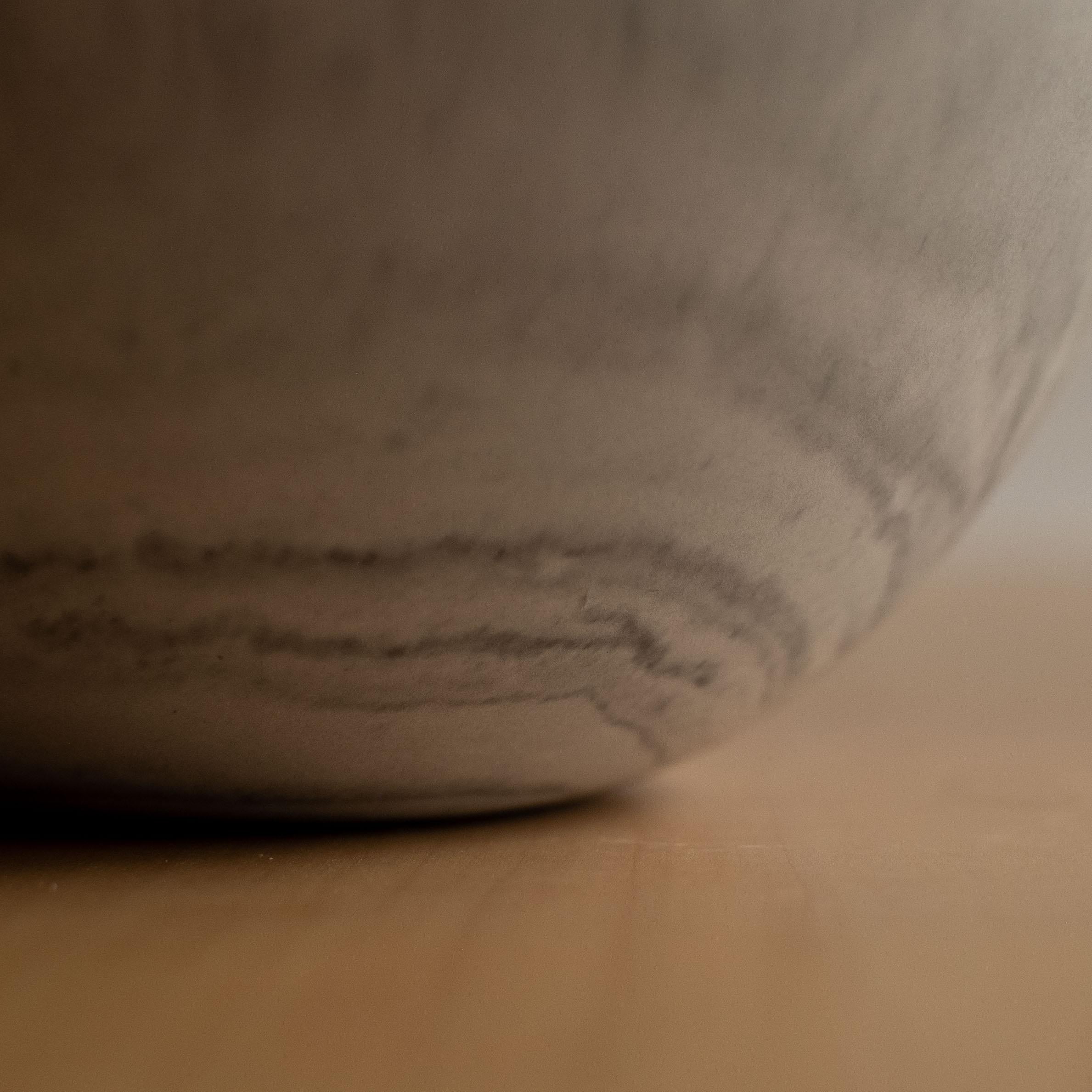 Handmade Cast Concrete Bowl in Grey by UME Studio For Sale 5