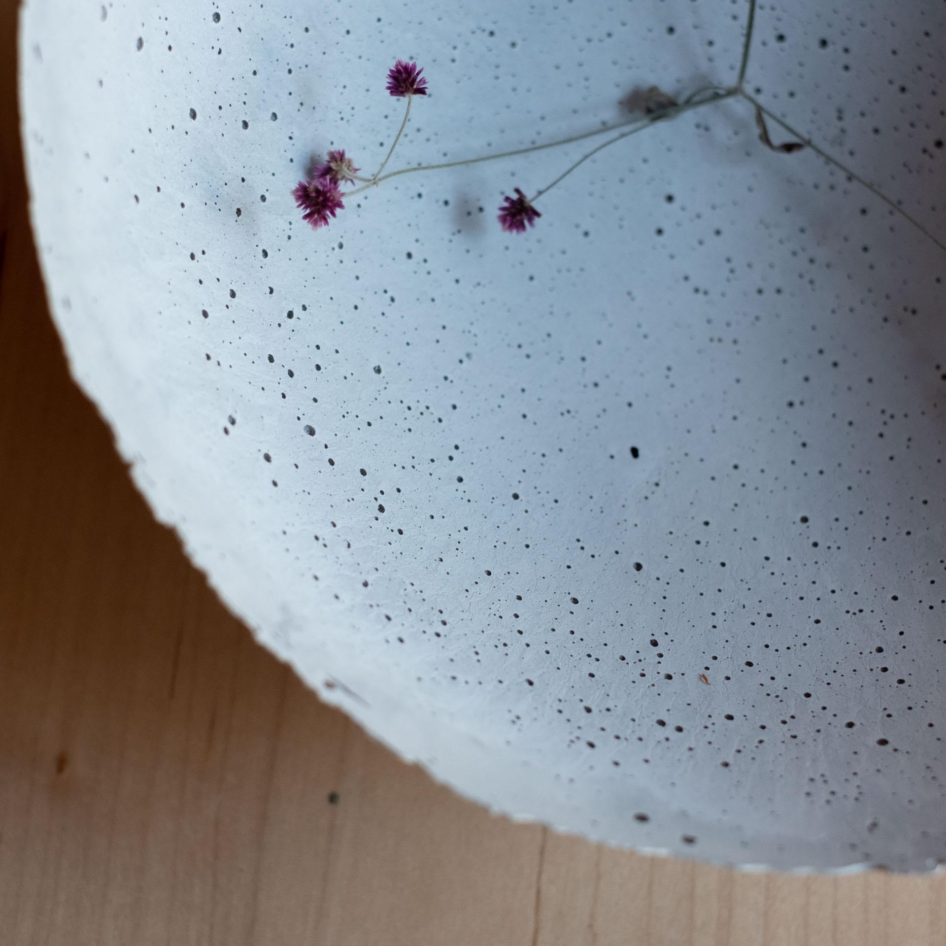 Handmade Cast Concrete Bowl in Grey by UME Studio For Sale 5