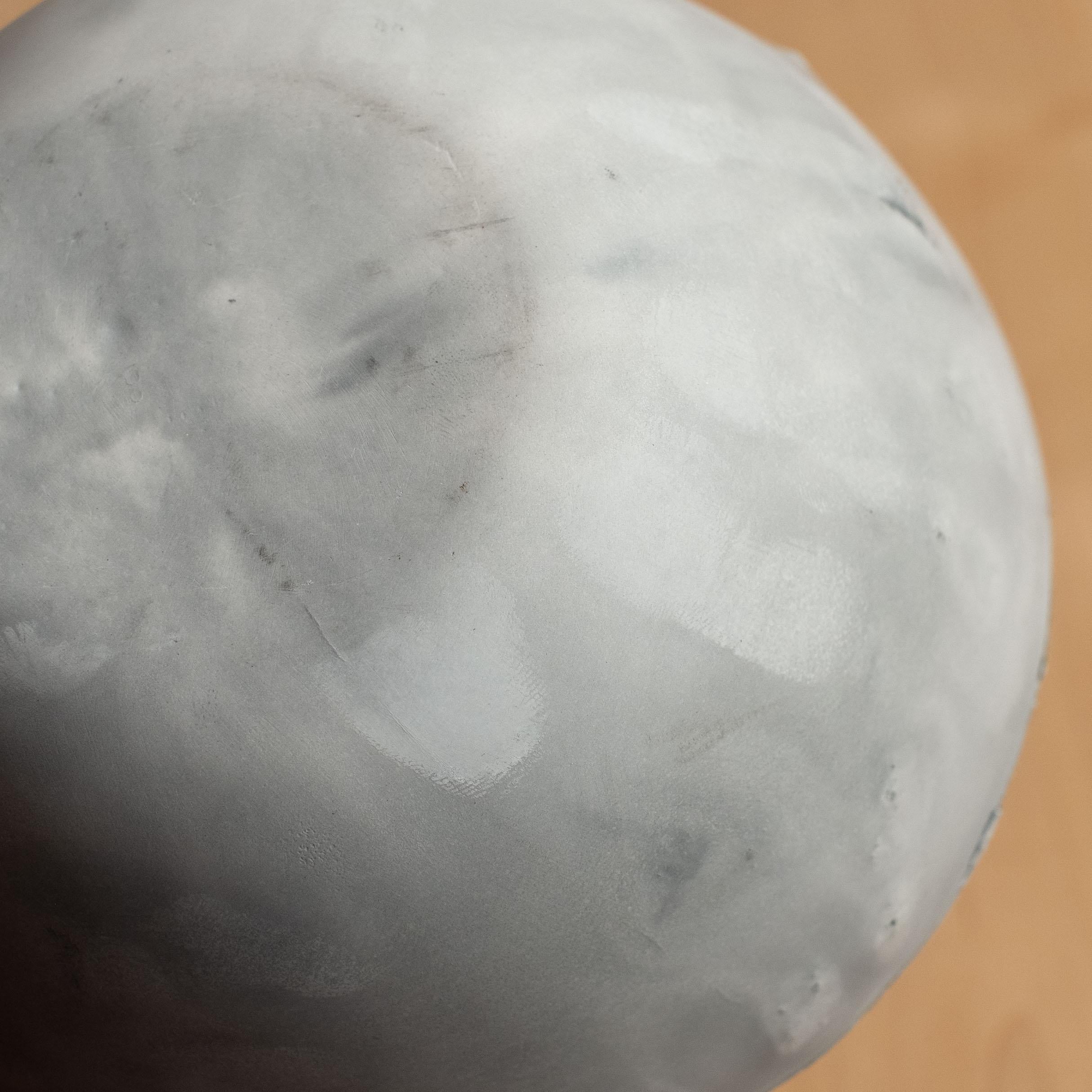Handmade Cast Concrete Bowl in Grey by UME Studio For Sale 5