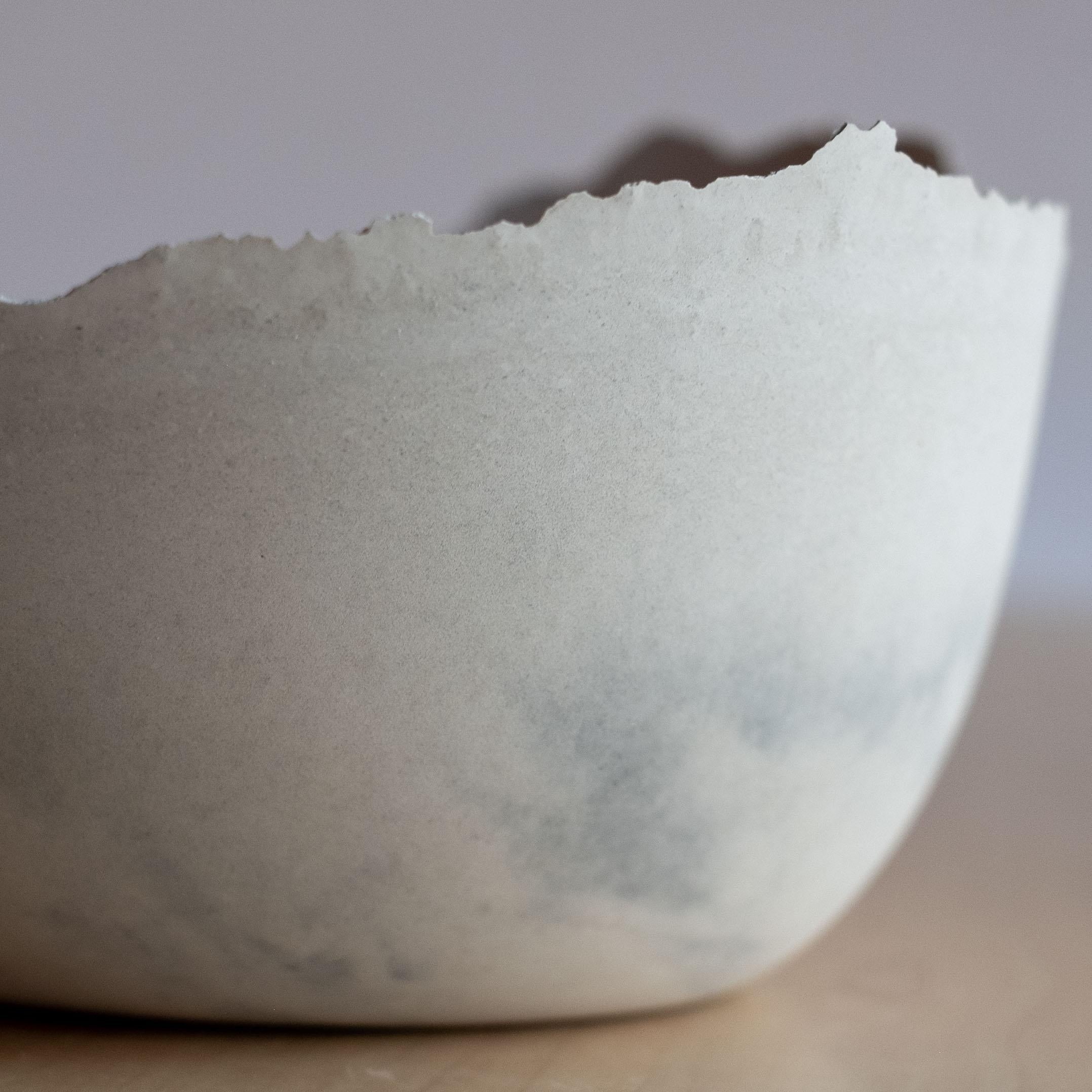 Handmade Cast Concrete Bowl in Grey by UME Studio For Sale 6