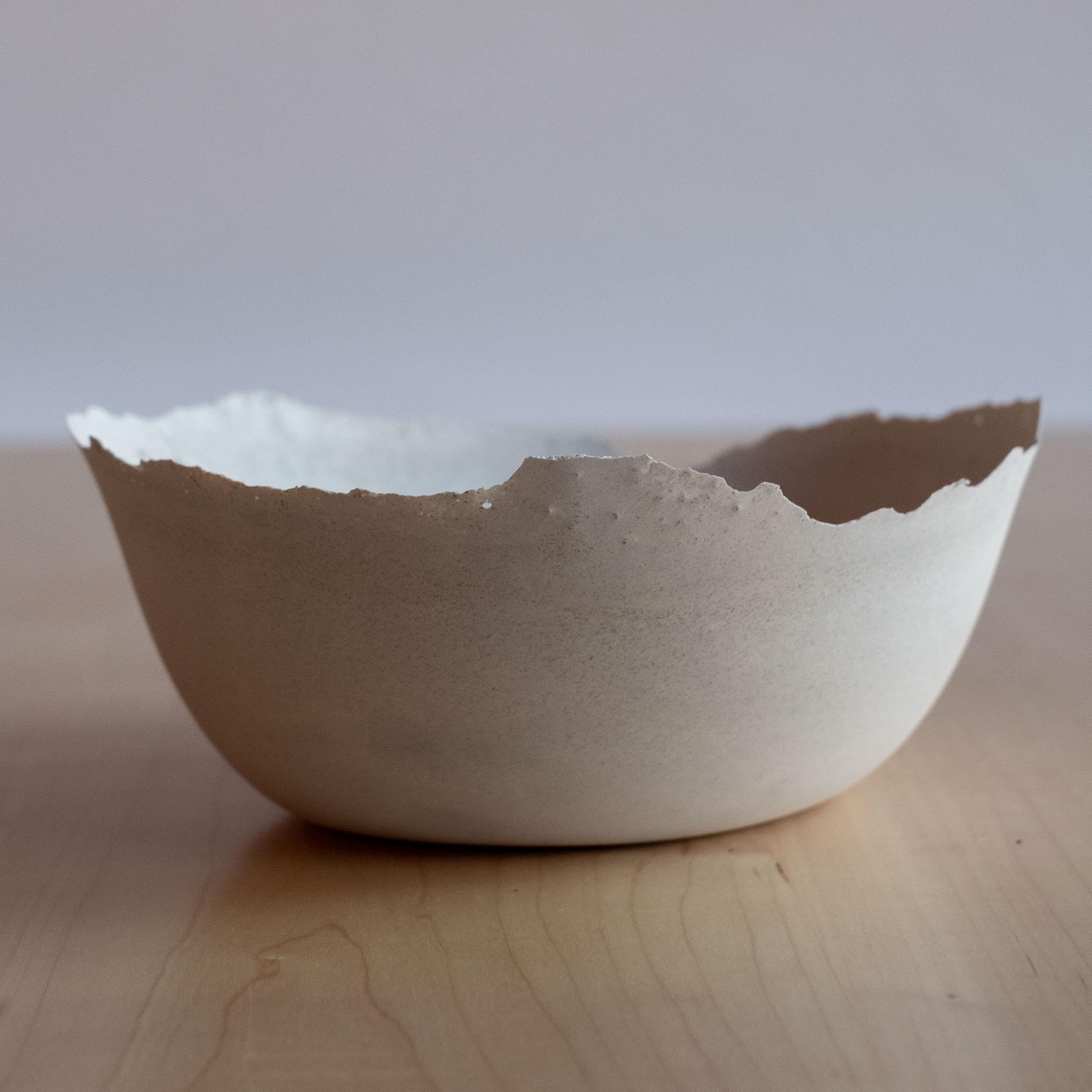 Handmade Cast Concrete Bowl in Grey by UME Studio For Sale 6
