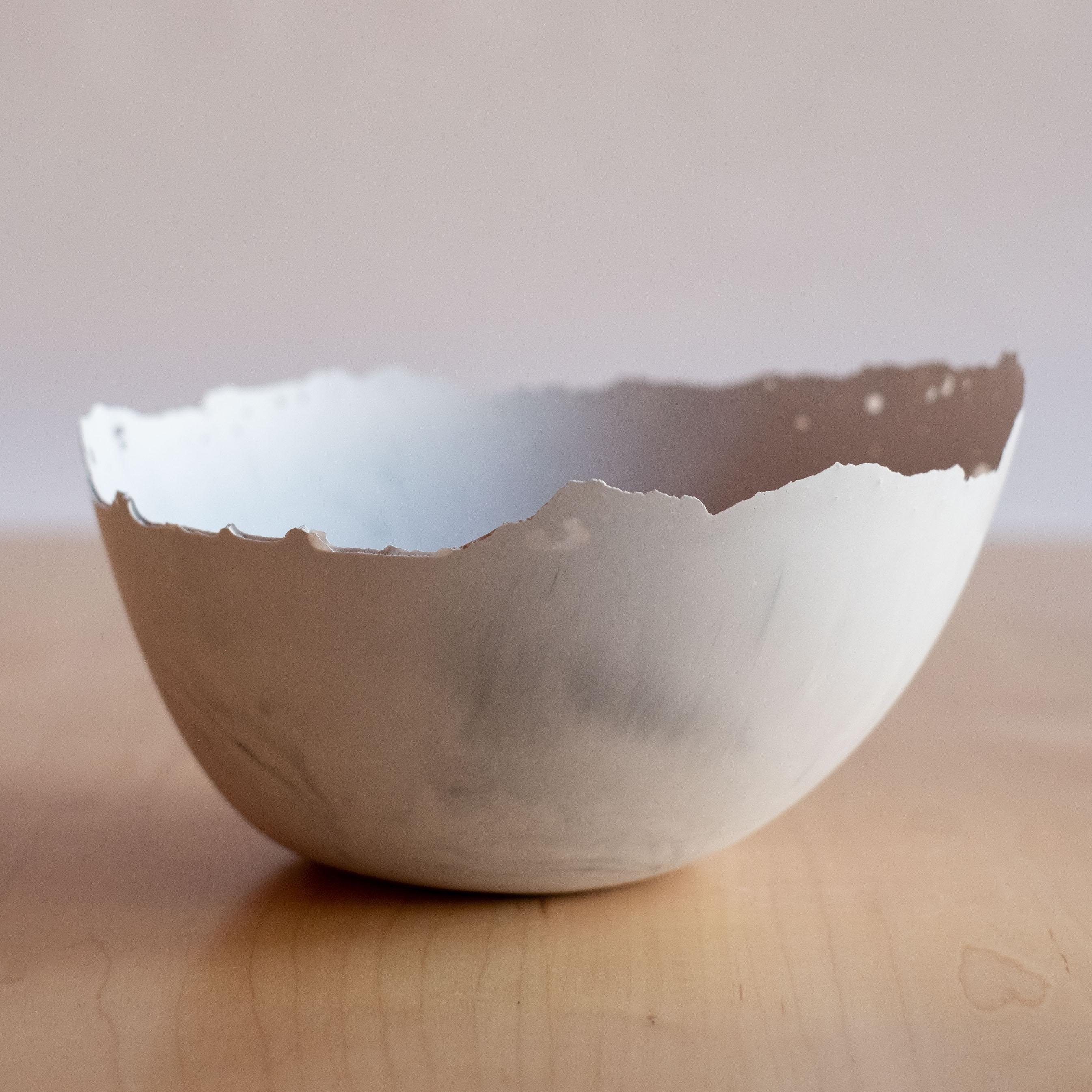 Handmade Cast Concrete Bowl in Grey by UME Studio For Sale 6