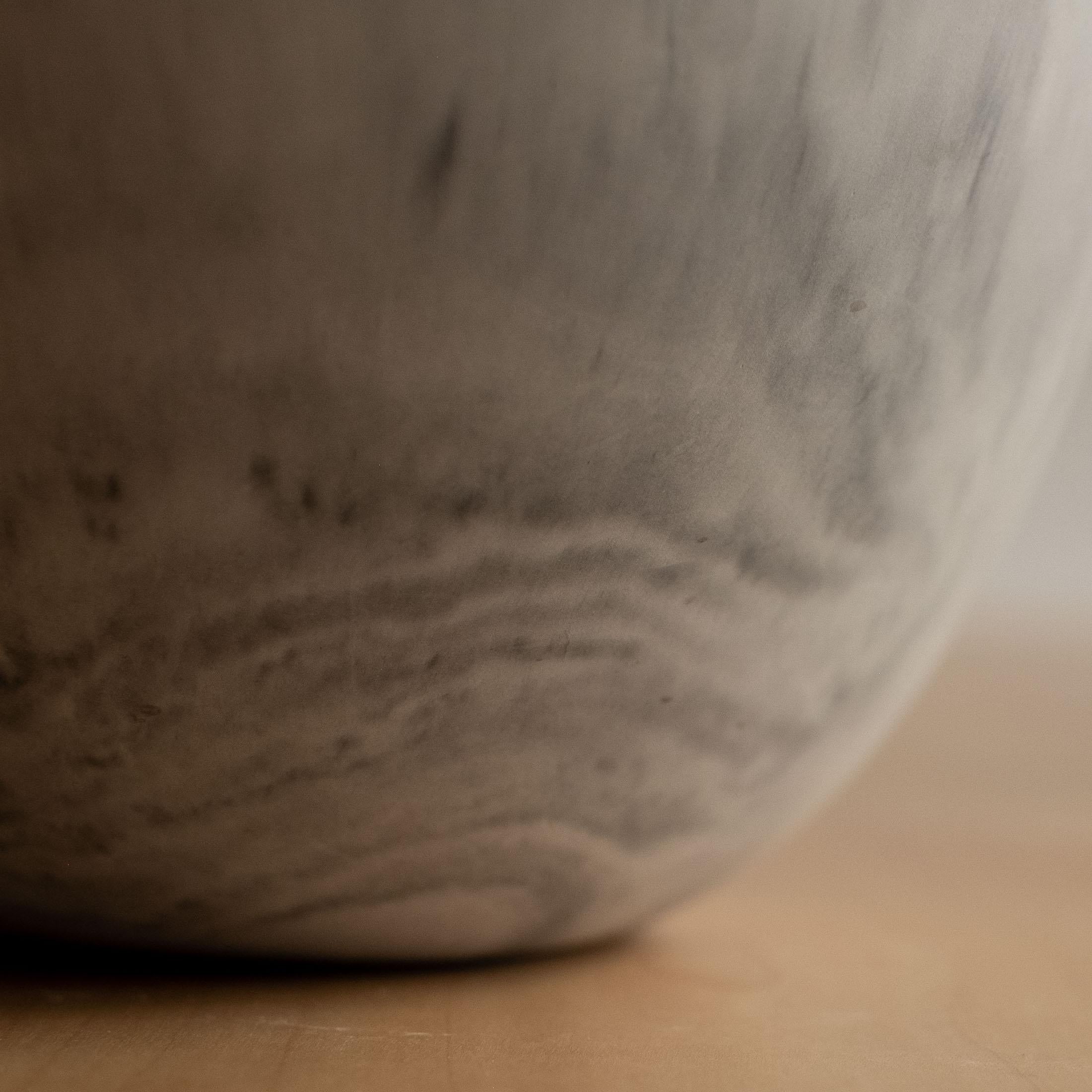 Handmade Cast Concrete Bowl in Grey by UME Studio For Sale 6